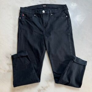 Hudson Jeans‎ Women's Black Skinny Crop Cuff Denim Pants Size 31
